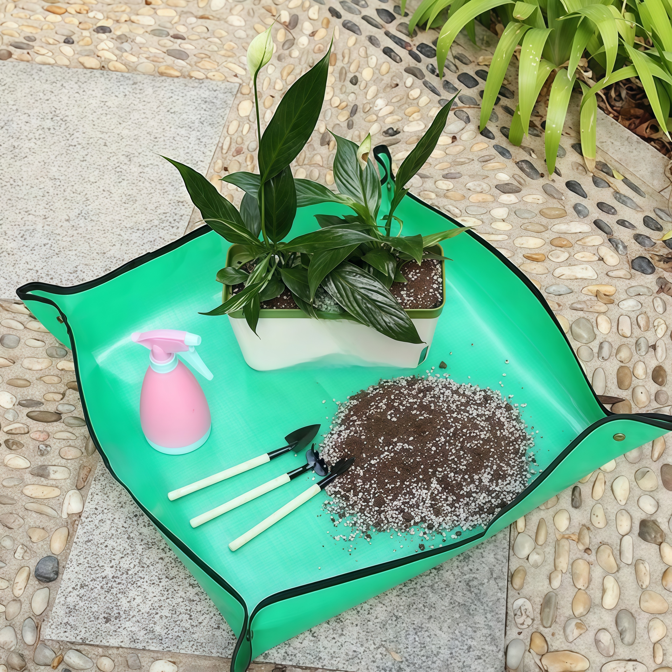 CleanGrow - mata do przesadzania roślin bez bałaganu